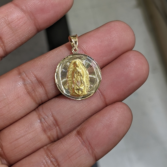 10kt Real Gold Double Face Pendant